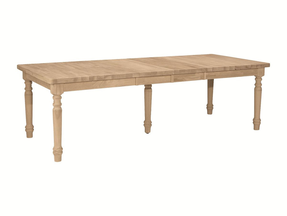 John Thomas Unfinished Farmhouse Table (Top only) / Turned Legs (Set of 5) - Holmwood's Furniture & Design Center (Somersworth, NH)