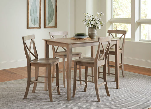 John Thomas Dining Essentials X-Back Stool in Taupe Gray image