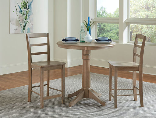 John Thomas Dining Essentials Madrid Stool in Taupe Gray image