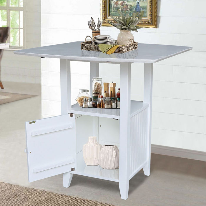 John Thomas Dining Essentials Dropleaf Bistro Table 36x20x38'' 36''H - Holmwood's Furniture & Design Center (Somersworth, NH)