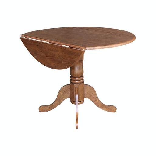 John Thomas Dining Essentials 42'' Round Drop Leaf Table - Holmwood's Furniture & Design Center (Somersworth, NH)