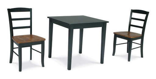 John Thomas Furniture Dining Essentials Square Pub Table in Black/Cherry-36S image