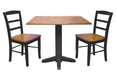 John Thomas Furniture Dining Essentials 36" Dropleaf Table in Cinnamon/Espresso - Holmwood's Furniture & Design Center (Somersworth, NH)