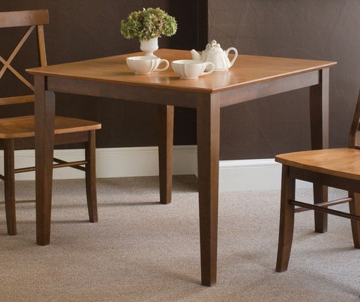 John Thomas Furniture Dining Essentials 60" Rectangular Dining Table in Cinnamon & Espresso-30S - Holmwood's Furniture & Design Center (Somersworth, NH)