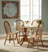 John Thomas Furniture Dining Essentials 42" Dropleaf Round Table in Espresso - Holmwood's Furniture & Design Center (Somersworth, NH)