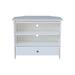 John Thomas Destinations Mission Corner TV Stand Pure White - Holmwood's Furniture & Design Center (Somersworth, NH)
