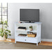 John Thomas Destinations Mission Corner TV Stand Pure White - Holmwood's Furniture & Design Center (Somersworth, NH)
