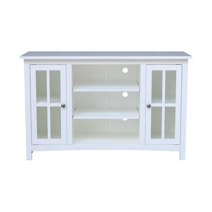 John Thomas Destinations 48'' TV Stand Pure White - Holmwood's Furniture & Design Center (Somersworth, NH)