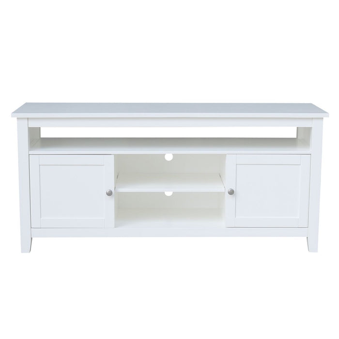 John Thomas Destinations Sturbridge TV Center Pure White - Holmwood's Furniture & Design Center (Somersworth, NH)