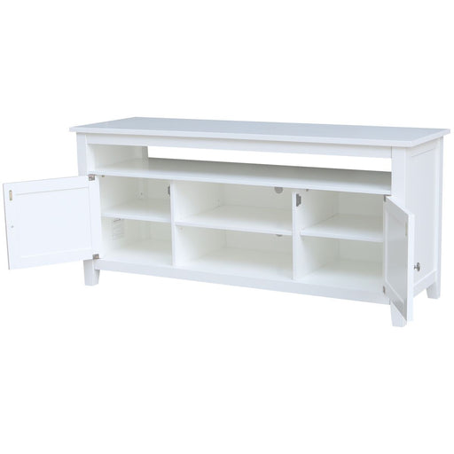 John Thomas Destinations Sturbridge TV Center Pure White - Holmwood's Furniture & Design Center (Somersworth, NH)