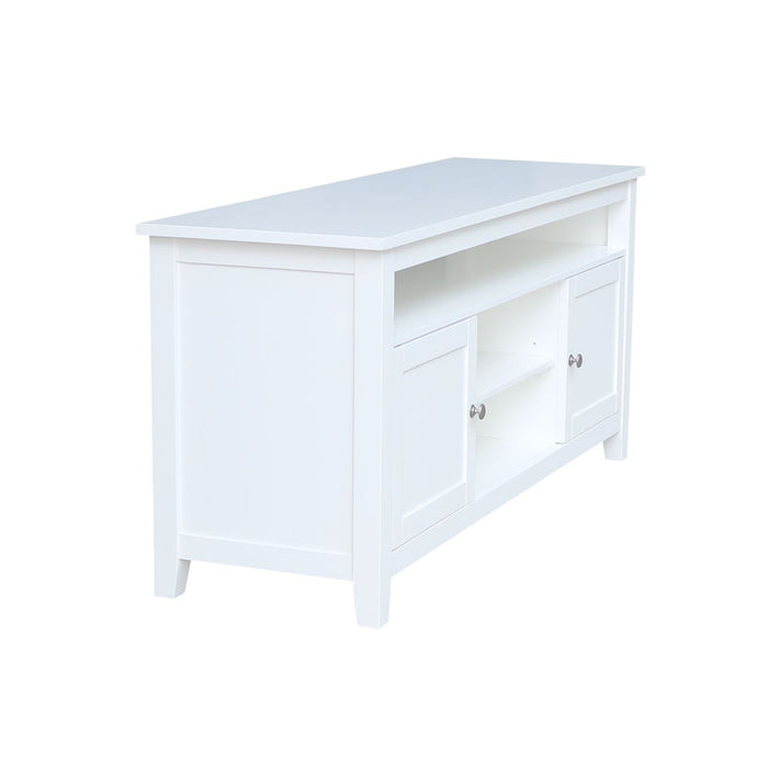 John Thomas Destinations Sturbridge TV Center Pure White - Holmwood's Furniture & Design Center (Somersworth, NH)
