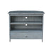 John Thomas Destinations Mission Corner TV Stand Heather Gray - Holmwood's Furniture & Design Center (Somersworth, NH)