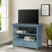 John Thomas Destinations Mission Corner TV Stand Ocean Blue - Holmwood's Furniture & Design Center (Somersworth, NH)