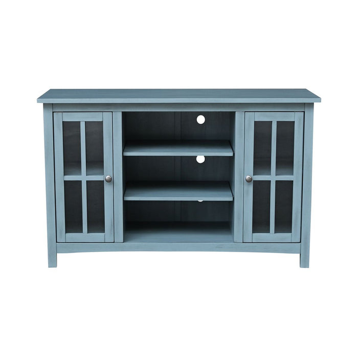 John Thomas Destinations 48'' TV Stand Ocean Blue - Holmwood's Furniture & Design Center (Somersworth, NH)