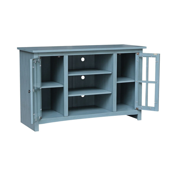John Thomas Destinations 48'' TV Stand Ocean Blue - Holmwood's Furniture & Design Center (Somersworth, NH)