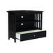 John Thomas Destinations Mission Corner TV Stand Solid Black - Holmwood's Furniture & Design Center (Somersworth, NH)