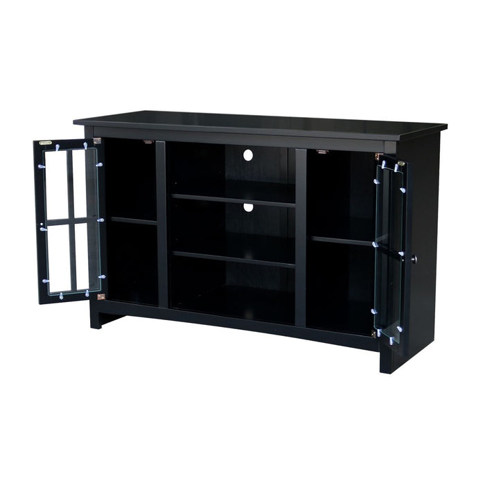 John Thomas Destinations 48'' TV Stand Solid Black - Holmwood's Furniture & Design Center (Somersworth, NH)