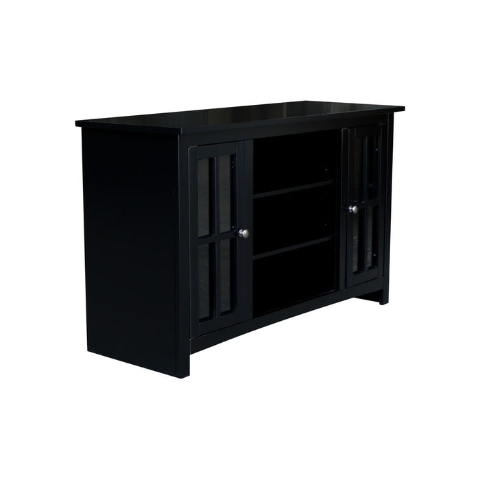 John Thomas Destinations 48'' TV Stand Solid Black - Holmwood's Furniture & Design Center (Somersworth, NH)