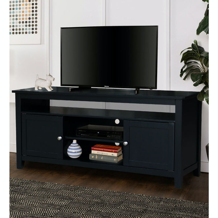 John Thomas Destinations Sturbridge TV Center Solid Black - Holmwood's Furniture & Design Center (Somersworth, NH)