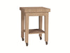 John Thomas Unfinished Castored Kitchen Work Center - Real Butcher Top image