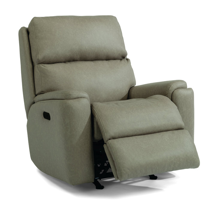 Rio 2904-51H Power Rocking Recliner with Power Headrest - Holmwood's Furniture & Design Center (Somersworth, NH)
